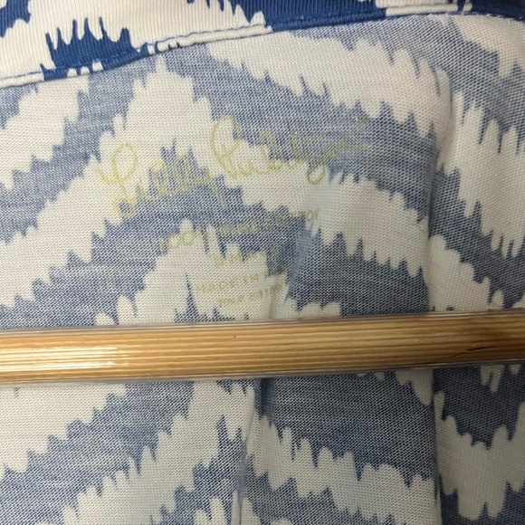 Lilly Pulitzer Rossmore Midi T-Shirt Dress Blue Stripe Zebron, Size small - Picture 4 of 10